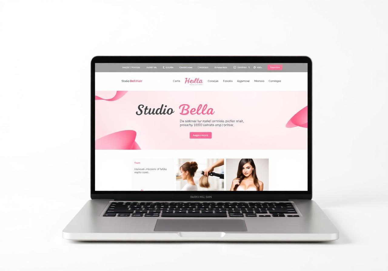 Site de salão de beleza